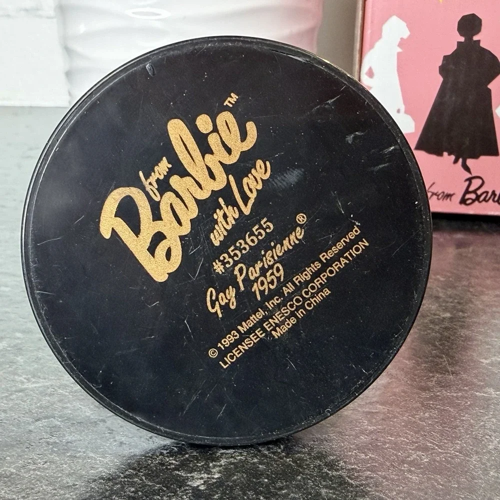 NEW 1993 Mattel From Barbie with Love 353655 Gay Parisienne 1962 Enesco Figurine